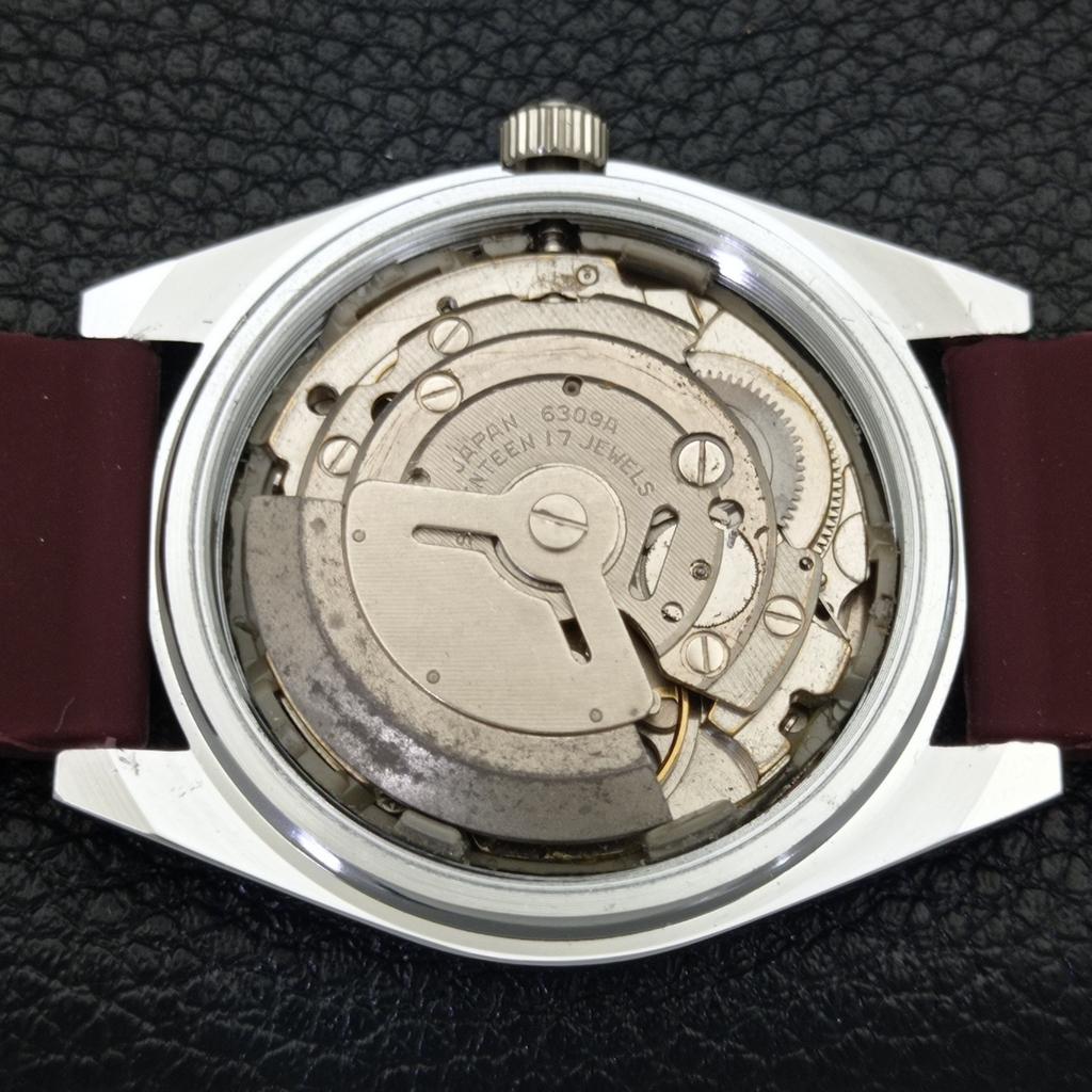 ВОССТАНОВЛЕННЫЕ МУЖСКИЕ АВТОМАТИЧЕСКИЕ ЧАСЫ SEIKO 5 СДЕЛАНЫ В ЯПОНИИ КРАСНЫЙ ЦИФЕРБЛАТ ЗАКАЗНЫЕ a440090-2 QV90-a440090