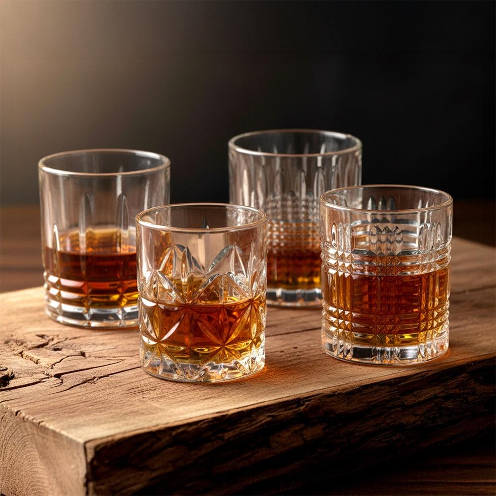 4x Szklanka do Whisky Drinków Napojów Zestaw Komplet Szklanek na Prezent