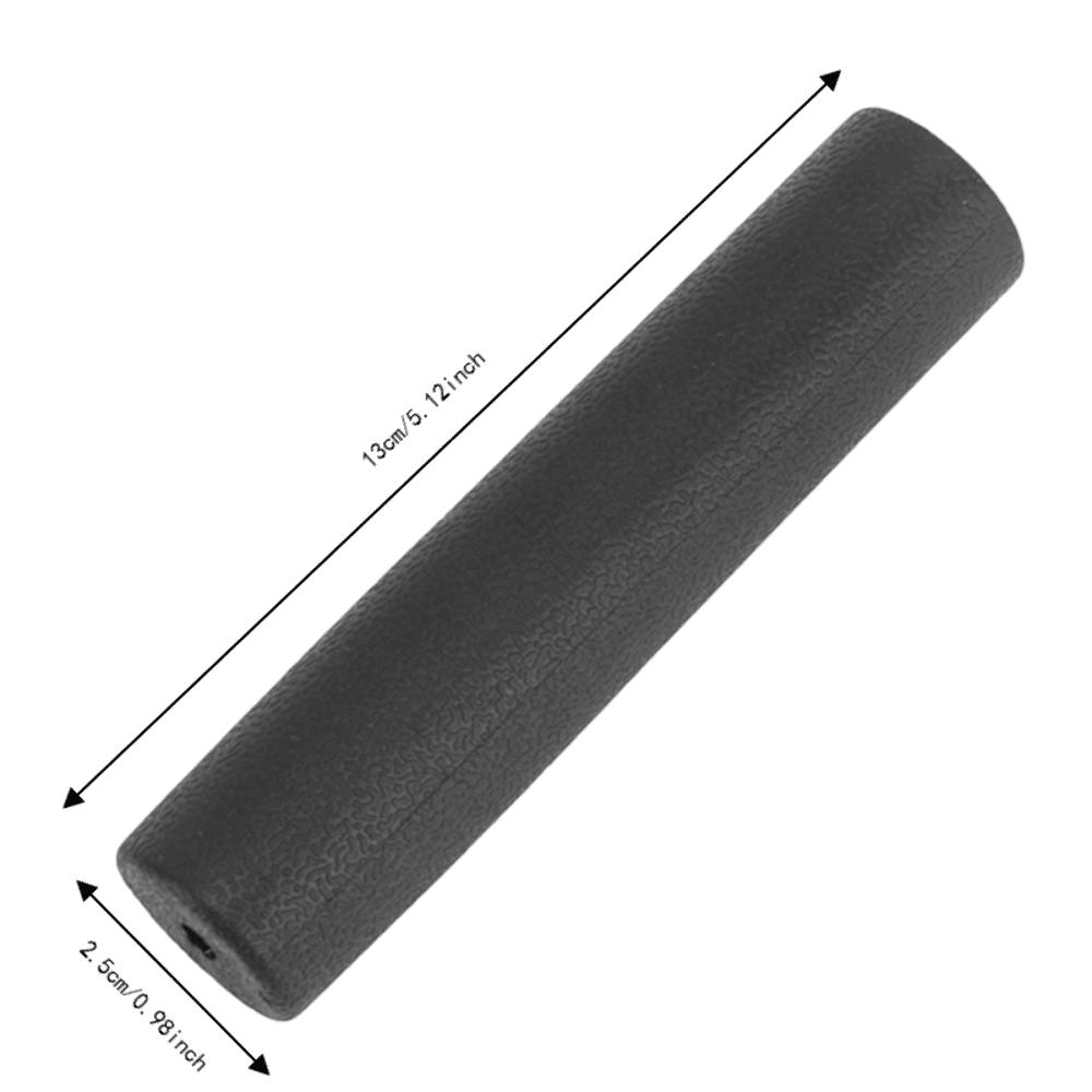 10pcs Rubber Handle Grip Covers Black Grip Tubes Portable Replacement Grips Straight Handles