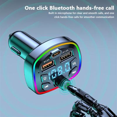 Автомобильный Bluetooth Fm-передатчик Беспроводной Handsfree аудиоприемник Автомобильный MP3-плеер Быстрое зарядное устройство Автомобильные аксессуары