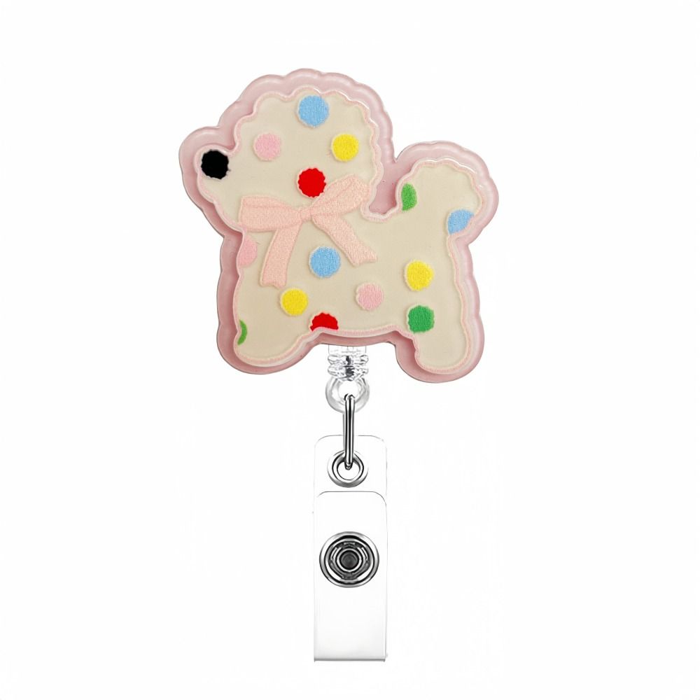 Acrylic Badge Reel Clip Retractable Nurse Badge Reel Work Card ID Badge Holder Name Holder