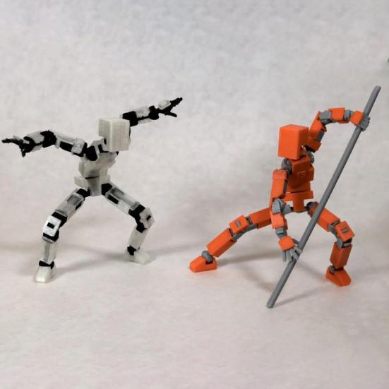 Суставное человеческое украшение, подвижные суставы с 3D-печатью, игрушка-робот с разной осанкой, человеческая фигурка, украшение для домашнего офиса и рабочего стола