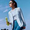 Skechers Уличная охлаждающая быстросохнущая спортивная повседневная дышащая куртка с капюшоном защита от солнца унисекс куртки Ксенон-синий P224W037-0356