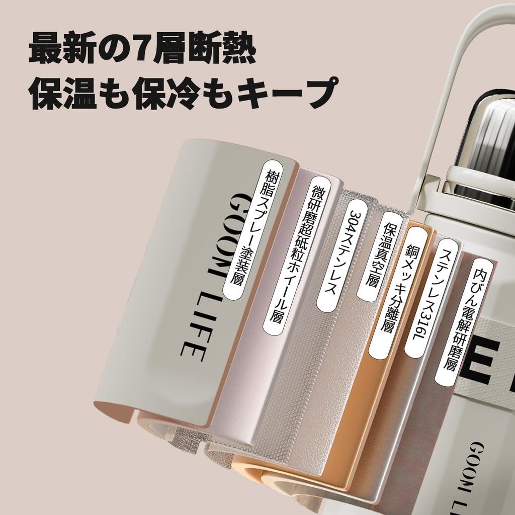 GOOM Water Thermal Large Cup Tea Strain Strap Heat Cold Stainless Steel Vacuum Leak Easy to Outdoor Bullet Cup Bottle, Bottle, 900ml, Capacity,