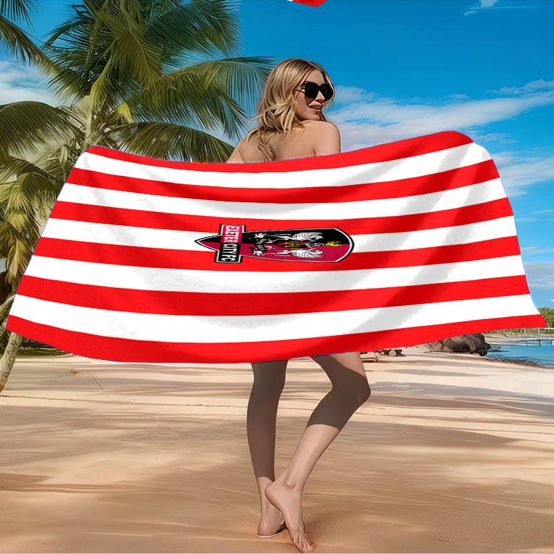 Exeter City Fc Crest Beach Towel Microfiber Beach Towel, Lightweight and Quick-Dry, for Summer Travel, Swimming Pool Fan Birthday Gift