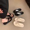 Thick-soled Flip-flops Shoes Women's Shoes Wear 2025 New Summer Soft-soled Shit-stepping Sandals Beach Sandals