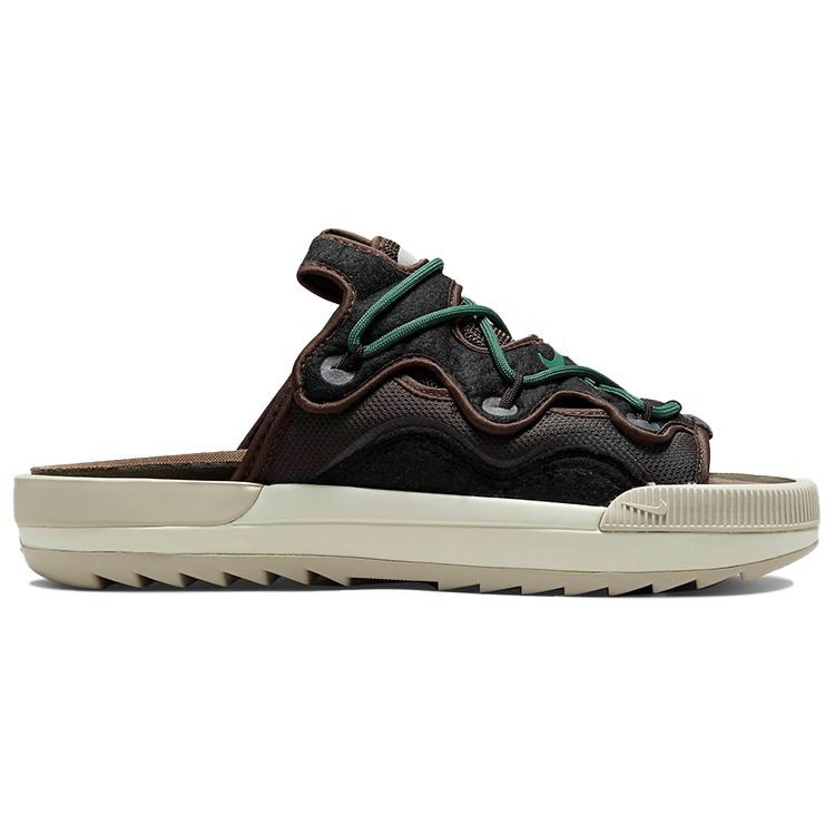 Nike Offline 2.0 Слипоны бархатные коричневые мужские кроссовки Noble-Green Light-Bone DJ6229-200