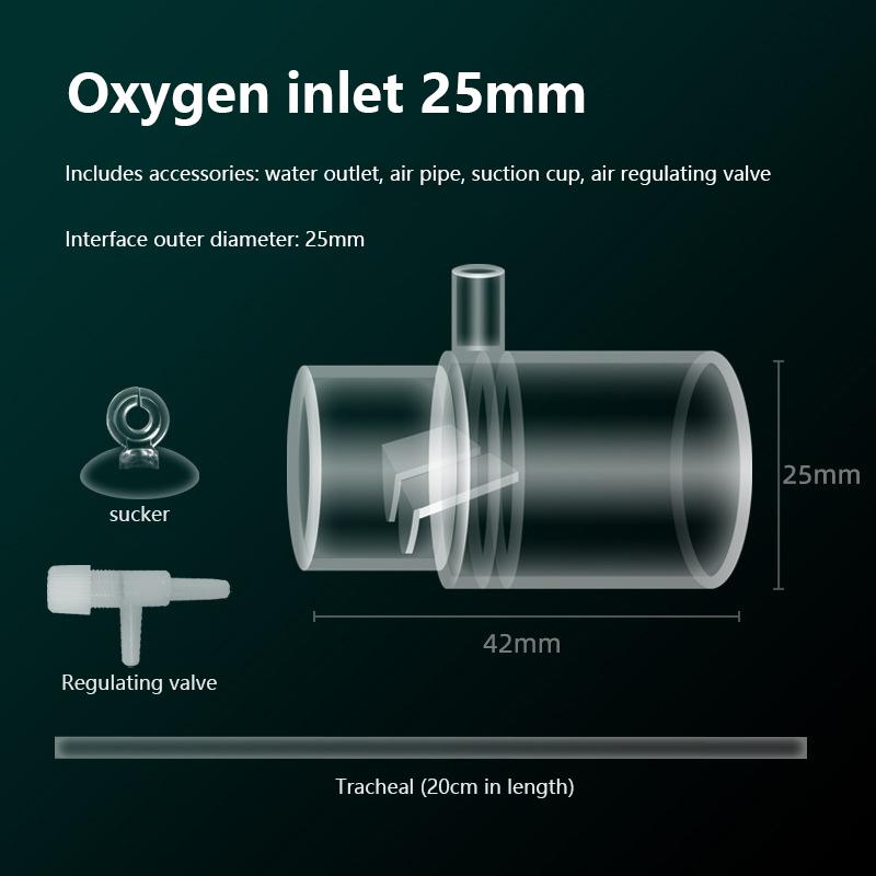 Acrylic Clear Aquarium Fish Tank Water Pump Filter Water Outlet Nozzle Increasing Oxygen Air Aquarium Accessories