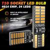 TUINCYN 800 Lumens 4014 24 SMD T10 W5W 2825 168 Wedge LED Bulb Amber