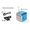 Портативная мини Bluetooth-колонка TD-V26 с экраном, FM-радио, MP3-плеером, поддержка TF-карты, для ноутбука, телефона