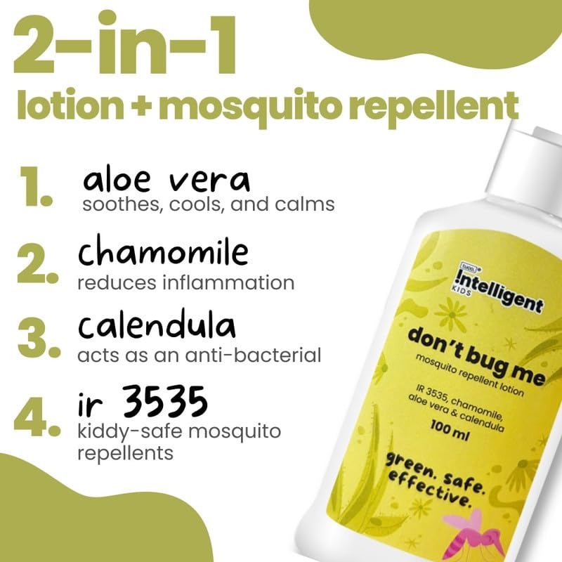 TuCo® Intelligent Kids Не доставайте меня Комбо-набор, Репеллентные пластыри от комаров (12шт) и лосьон от комаров для детей (100мл)