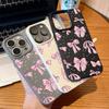 Розовый галстук-бабочка чехол для мобильного телефона для iPhone 16Pro Max iPhone 16Pro iPhone 16 16Plus iPhone 11 12 13 14 15 Силиконовый мягкий чехол