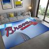 Atlanta Braves Carpet Rug for Living Room Bedroom Home Sofa Decoration,Kids play Non-slip Floor Mat