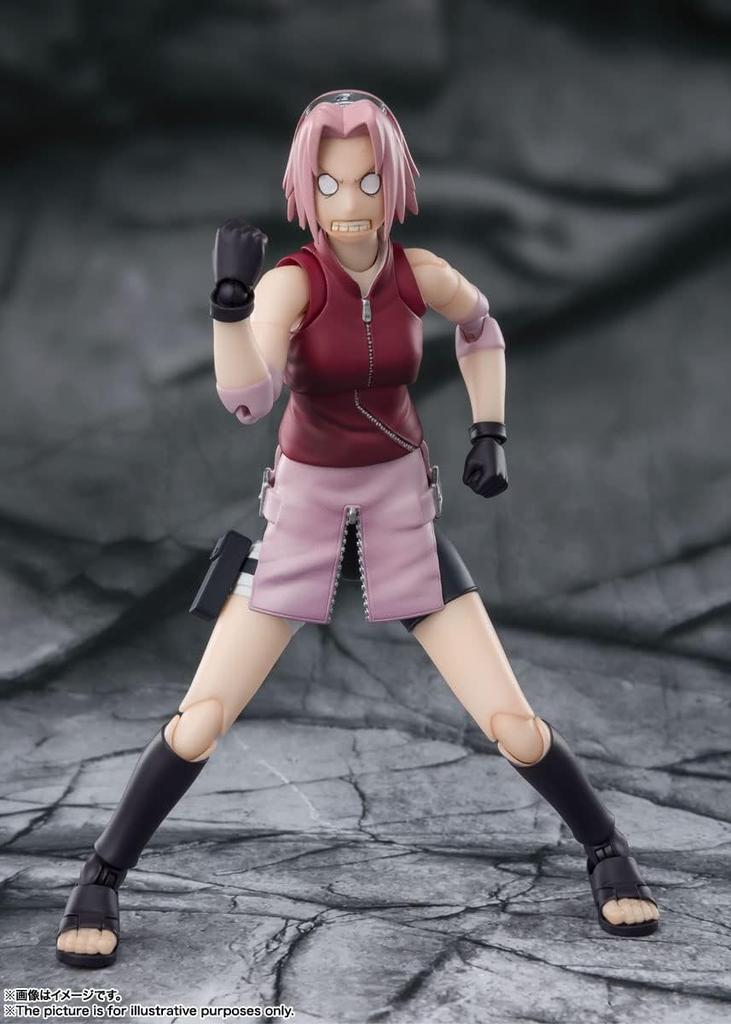 TAMASHII NATIONS NARUTO Shippuden Sakura Haruno Дух соперничества, унаследованный от мастера 135-миллиметровая раскрашенная подвижная фигурка SHFiguarts - - (Перепродажа