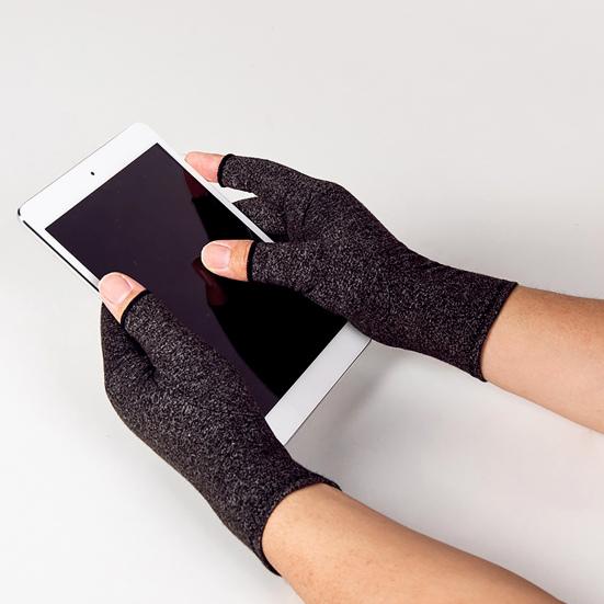 Arthritis Compression Gloves Women Men Breathable Half-Finger Gloves Stretchy Hand Arthritis Relief Gloves