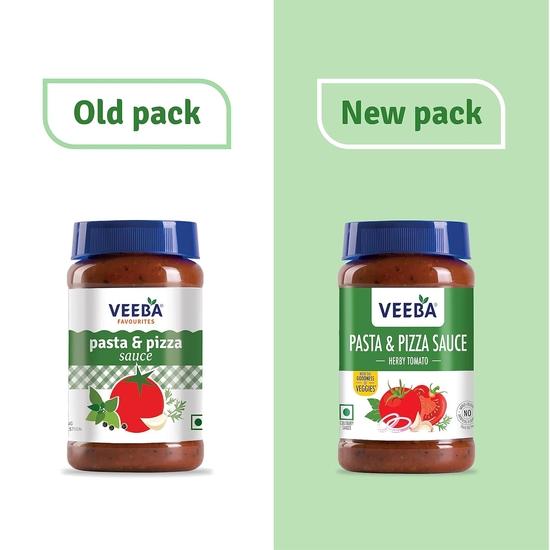 Соус для пасты и пиццы Veeba - томатный с травами (525 грамм) I Без синтетических красителей| Без искусственных ароматизаторов I 100% вегетарианский