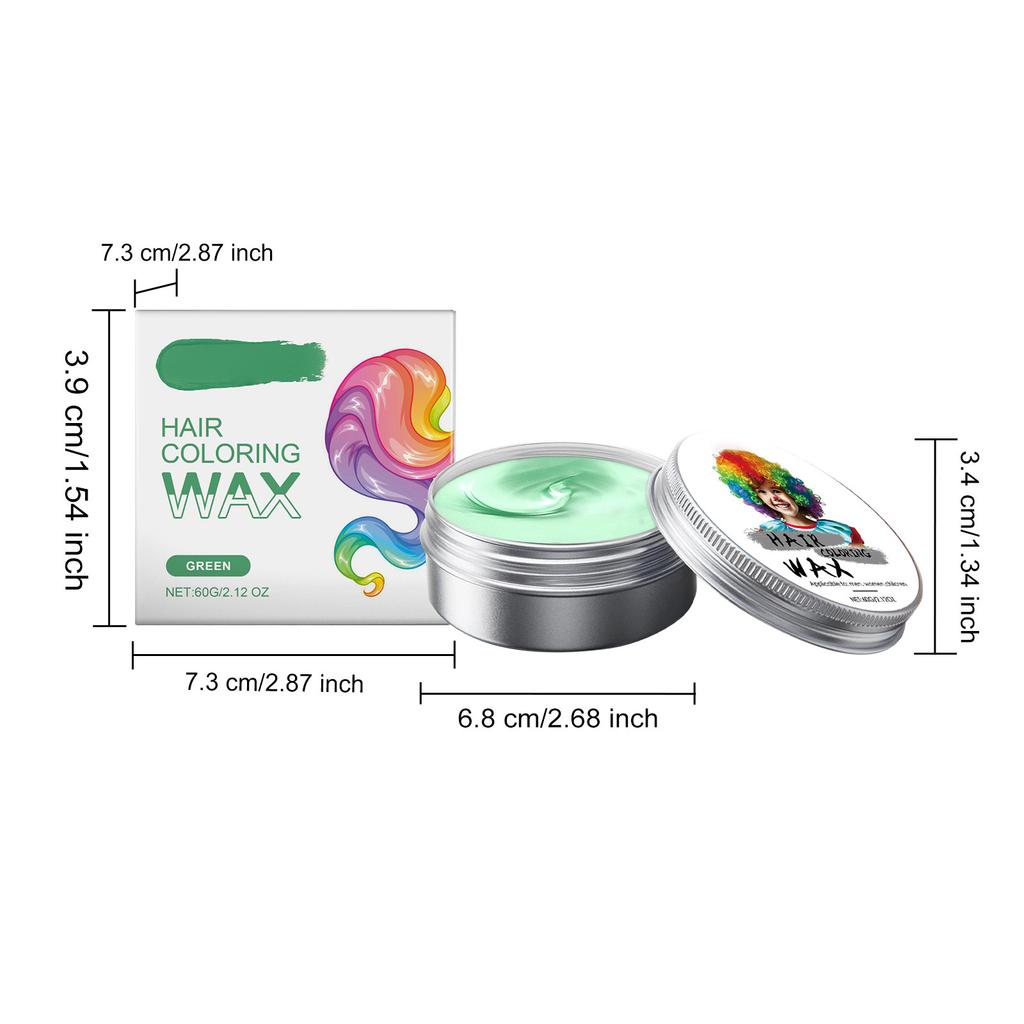 Временный ополаскиватель для детей, с несколькими вариантами цвета и сильной силой укладки, здоровое окрашивание волос, воск для окрашивания волос, воск для окрашивания волос 60 г