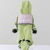 Beige Dog Raincoat Four-legged All-inclusive Waterproof Clothes Small Dog Rainy Day Outdoor Clothes One-piece Dog Clothes