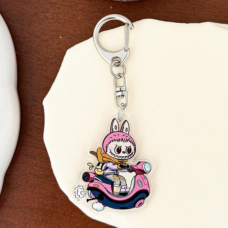 Мультяшный монстр Лабубу Акриловый брелок Милые забавные подвески Сумка Подвеска Креативный рюкзак Подвесные украшения Подарки на день рождения