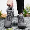 Winter Men Boots lace up Casual Warm Ankle Boots Shoes Man Sneakers Winter Plush Fur Man Footwear Snow Boots big size 48