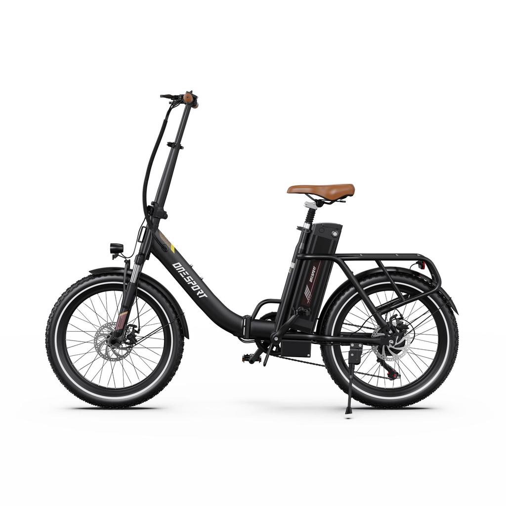 Складной электрический велосипед ONESPORT OT16 PRO, мотор 250 Вт, аккумулятор 48 В 17 Ач, максимальная скорость 25 км/ч, запас хода 120 км, колеса 20*3,0 дюйма
