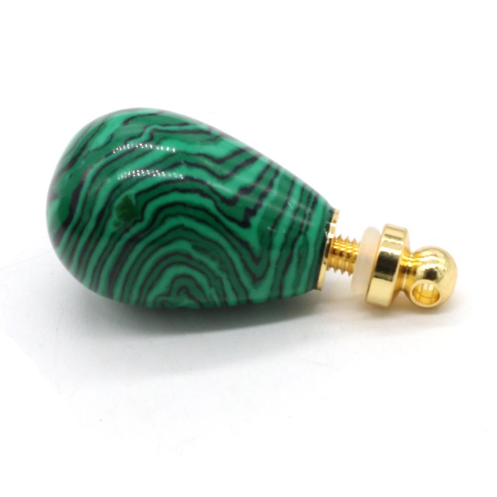 Оригинальный флакон для духов с закручивающейся крышкой из натурального камня