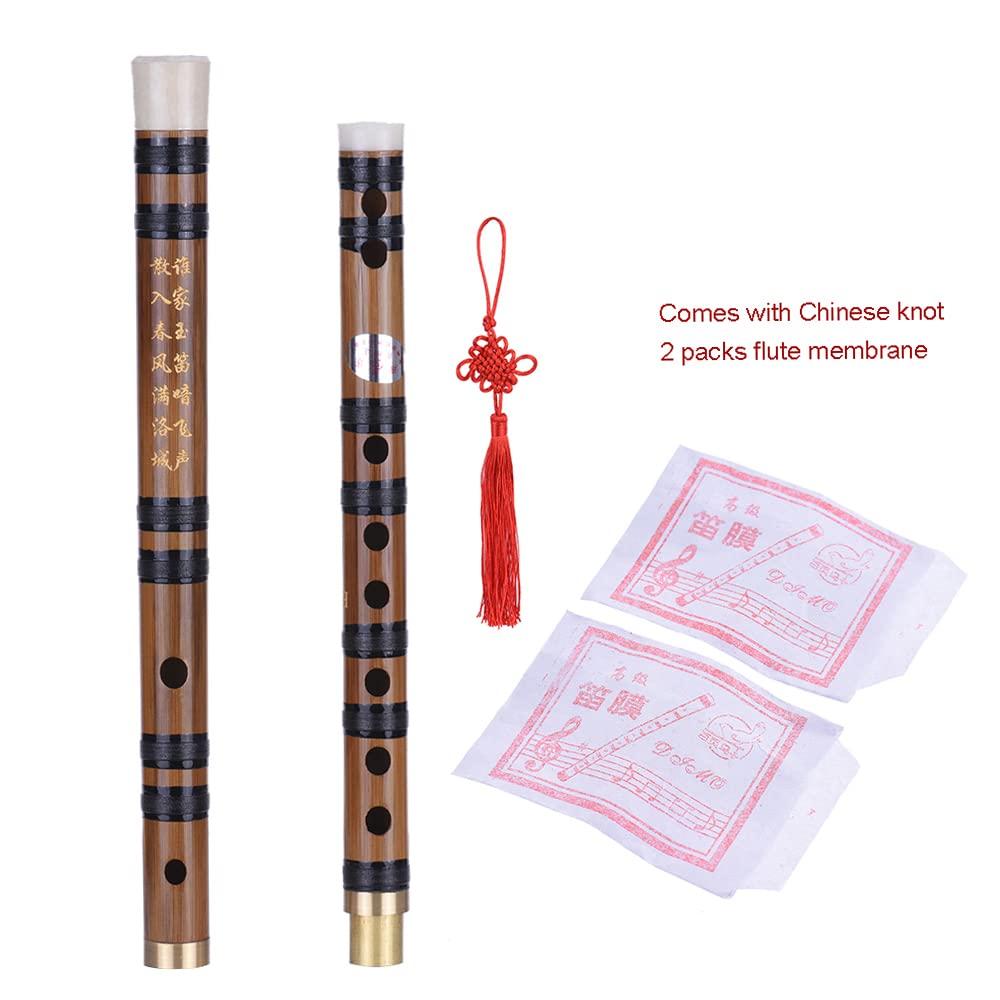 RUSUO Plastic Shakuhachi, Pluggable Handmade Bitter ShakuhachiDizi Traditional Chinese Woodwind Instrument In E Key for BeginnerStudy Level