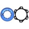 Center Lock Adapter 6 Bolts Center Disc Brake Rotor Conversion Seat for Bicycle Mountain Bike(Black