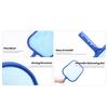 Pool Skimmer Net with Adjustable Telescopic Aluminum Pole Easy Installation Swimming Pool Net Skimmer Rake with Ultra Fine Mesh Pool Leaf Skimmer