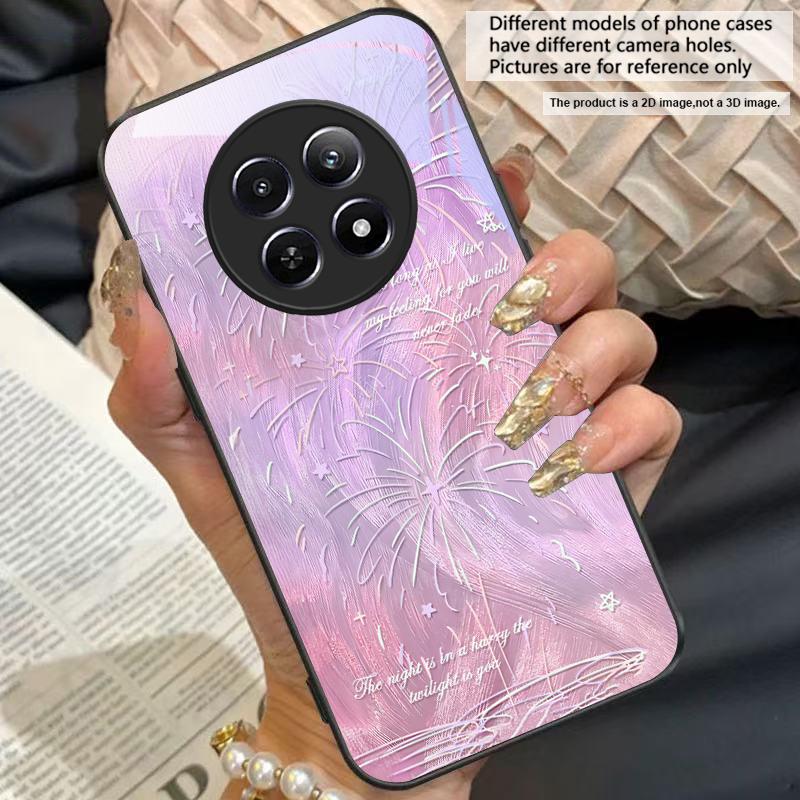 Исцеляющая завораживающая аура Для Oppo Realme 12 11 10 14 8 C53 C55 C65 C61 C63 C31 C67 C75 C51 GT 6 7 2 Pro Neo 50 3 Стеклянный чехол для телефона
