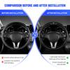 D4Car Steering Wheel Handle Cover Anti-skid Steering Wheel For Mercedes Benz C180 C300 W124 W176 W177 C200 C260 GLC CLE CLA AMG