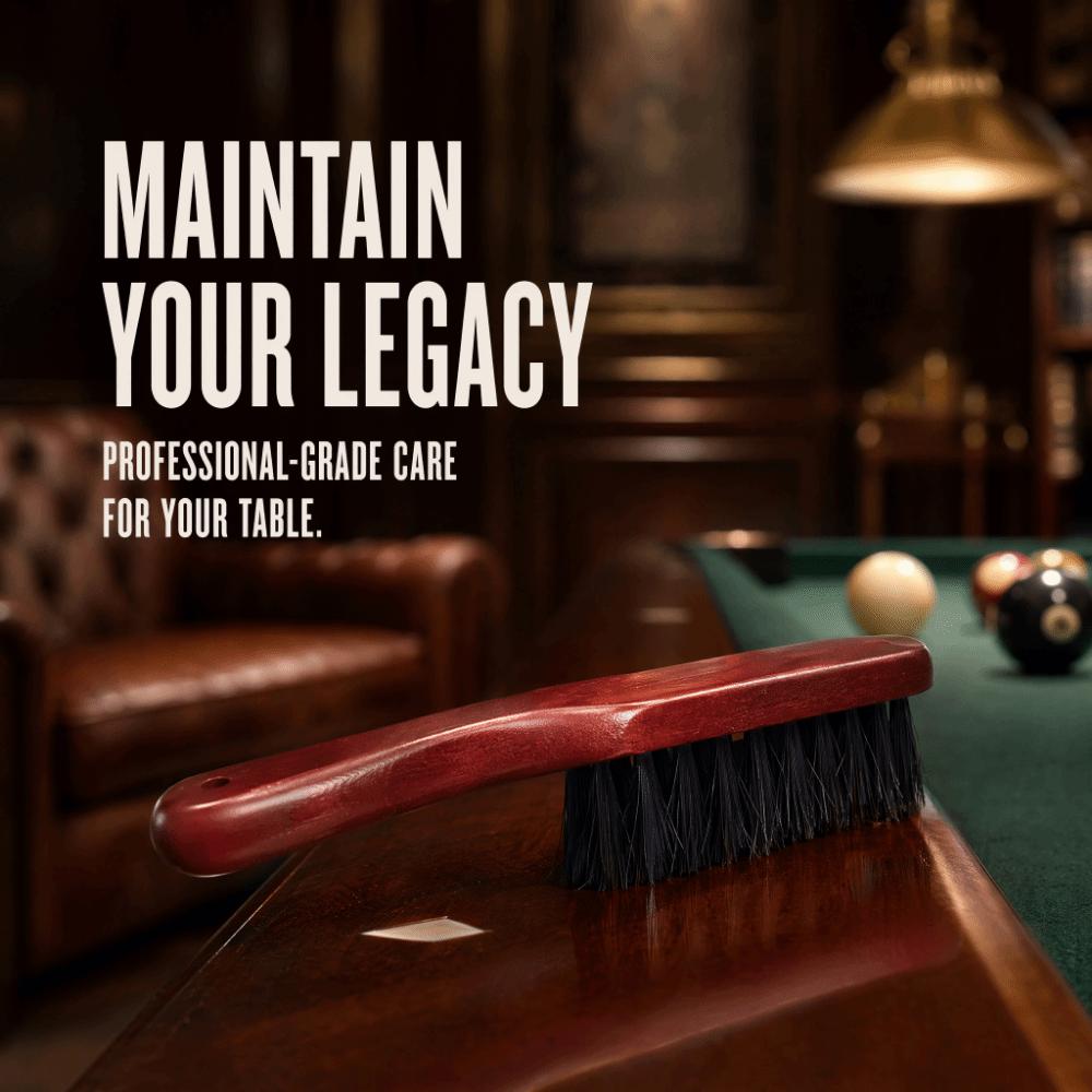 Wood Handle Billiard Table Brush Curved Handle Snooker Table Brush For Billiard Table