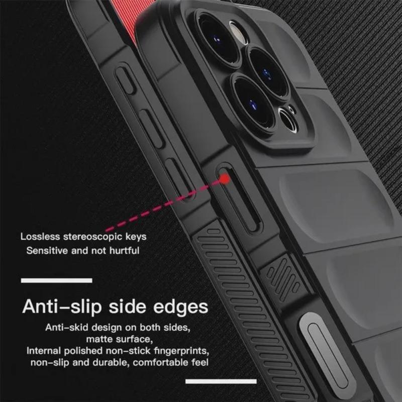 Ударопрочный Матовый Бронированный Чехол Для Apple iphone 16 15 14 13 12 11 17 Pro Max Plus Air Противоскользящий Силиконовый Защитный Чехол
