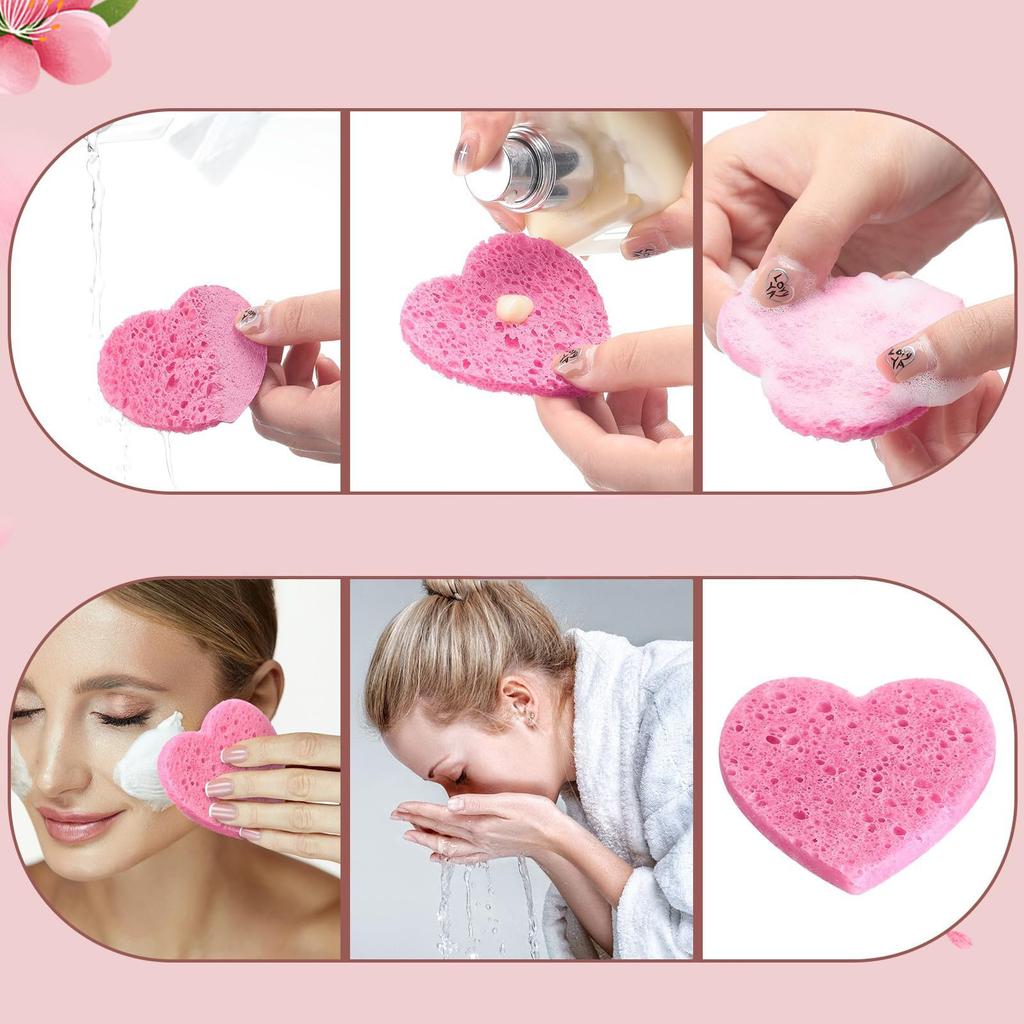 Сжатые губки для лица на 10/20/30 штук, очищающая губка для отшелушивающего средства для лица, многоразовые натуральные косметические губки для спа