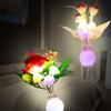 Handmade LED Mushroom Night Lights Colorful Little Night Light Pomegranate Bottle Floral Lamp