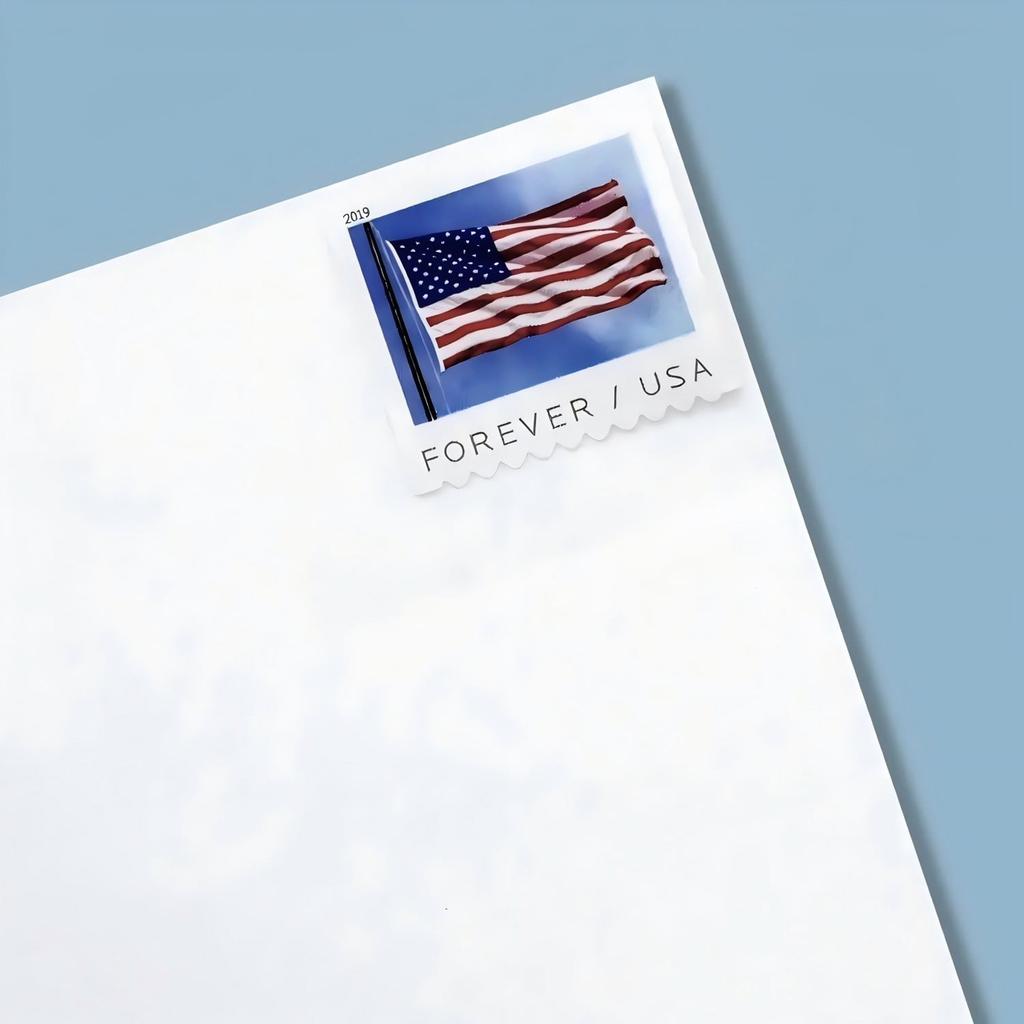 100 Pieces U.S. Flag Forever Stamps U.S. Flag Stamps2019