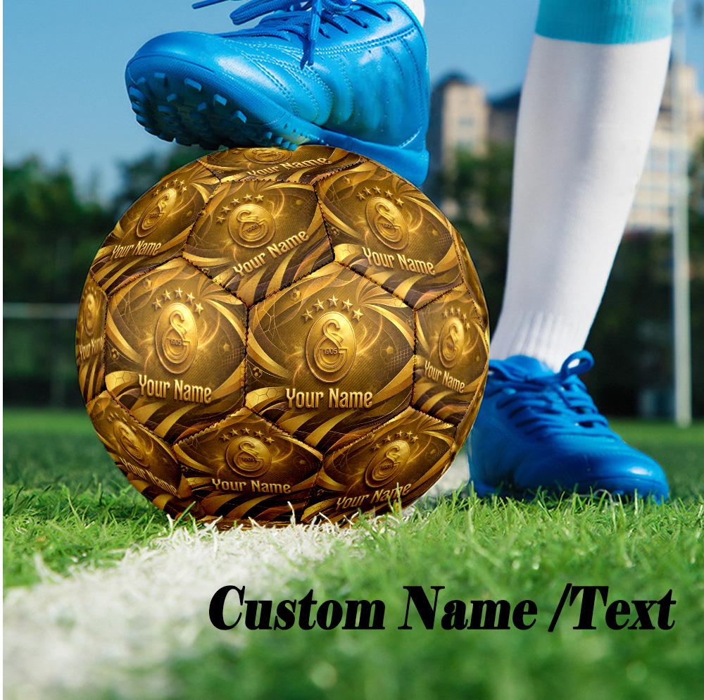 Size 5 Football Custom Name Text, Outdoor Training Soccer BallGalatasaray FC