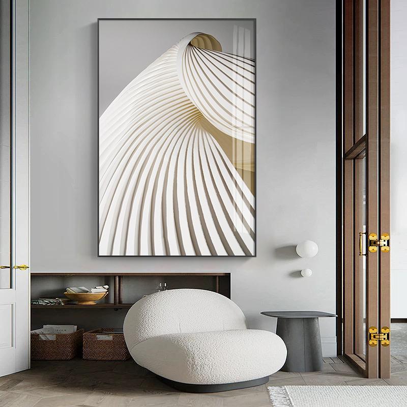 Абстрактное скандинавское черно-белое современное настенное искусство в стиле рок, украшение для крыльца, настенные картины для декора коридора, гостиной