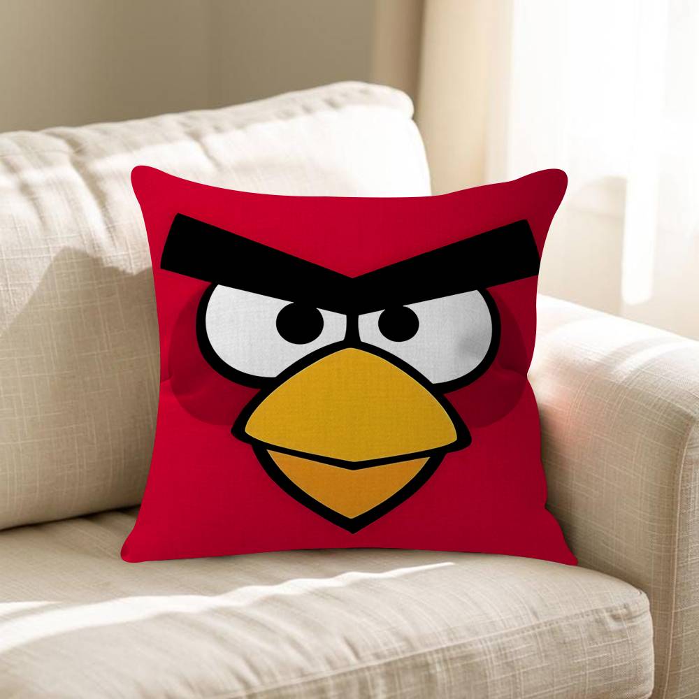 Cartoon Angry BBirds Personalized Pillow Cover Kids Bedroom Wild Party Decor Pillowcase Kid Birthday Shower Gift