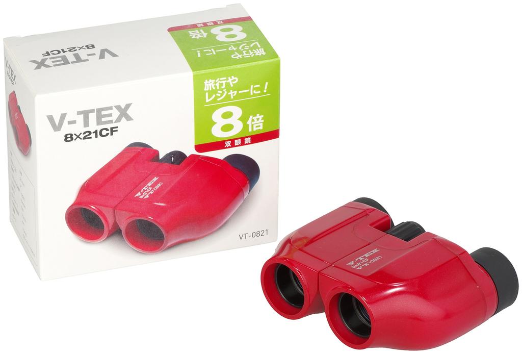KENKO Binoculars 8x21CF Porro Prism Type 8x 21mm Aperture Red V-TEX VT-0821
