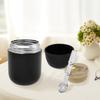 Insulated Food Container 500 Ml Food Grade 304 Stainless Steel Food Thermal Jar Leakproof Soup Thermos Jar with Folding Spoon