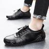 Autumn Sneakers for Men Fashionable Leather Shoes with A Casual Flat Soft Bottom Original Men's Sneakers Comfortable Loafer Men