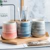 Керамика для домашнего использования, принадлежности для ванной комнаты, стакан для ополаскивателя полости рта, стакан для зубной щетки, ручная роспись, аксессуары для ванной комнаты, держатель для зубной щетки и зубной пасты