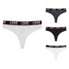 Gradual Change LOVE Pure Cotton Thong Women Breathable Cotton Crotch Sports Fitness Mid Waist Sexy Fashion Bikini T Pants Women