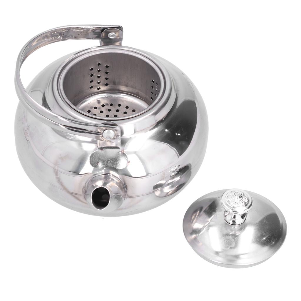 Чайник из нержавеющей стали, изысканный чайник, кофейник с ситечком для чая для домашнего ресторана, 14 см