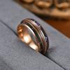 1Pc Fashionable Three-string Design Titanium Steel Ring, Simple and Versatile, Suitable for Daily Wear | As A Gift
