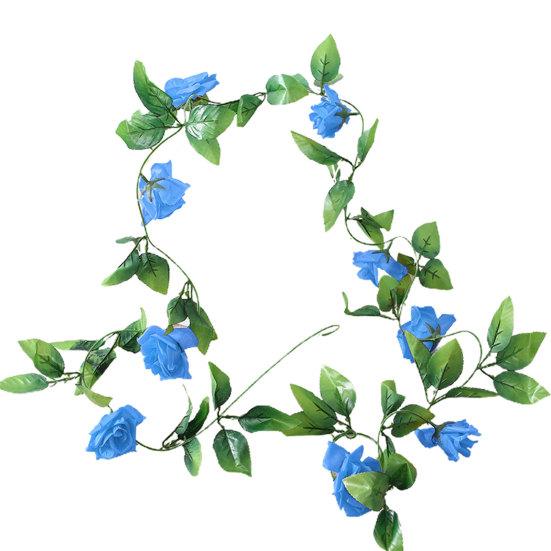 Искусственные розы, вечные, прочные, висящие, очаровательные, ландшафтный дизайн, цветок плюща, виноградная лоза, садовый декор