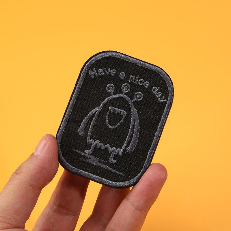 Самоклеящаяся черная нашивка на одежду, бесшовные мужские и женские пуховики с отверстиями и бесшовной вышивкой для ремонта, высококачественная ткань без швов