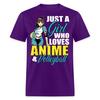 Just a Girl Who Loves Anime and Volley Ball Shirt Cute Gift Anime Fans T-Shirt 2