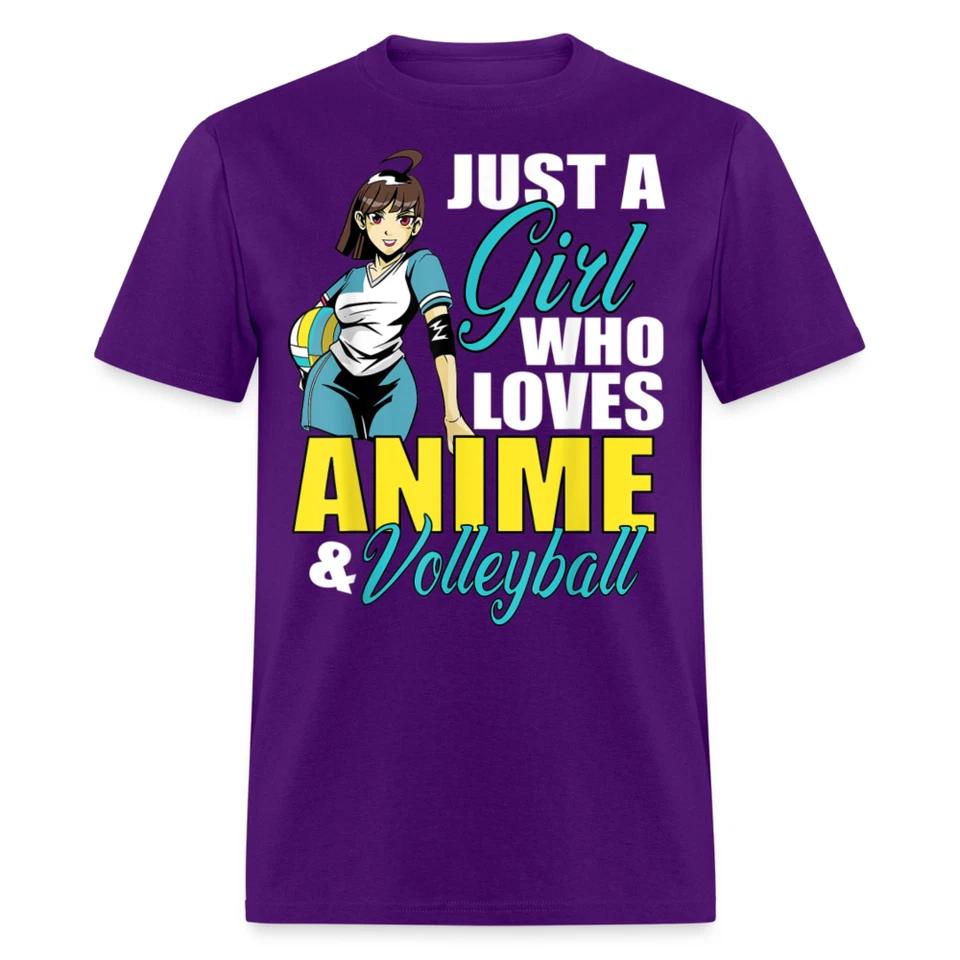 Just a Girl Who Loves Anime and Volley Ball shirt Cute Gift Anime Fans T-Shirt 2